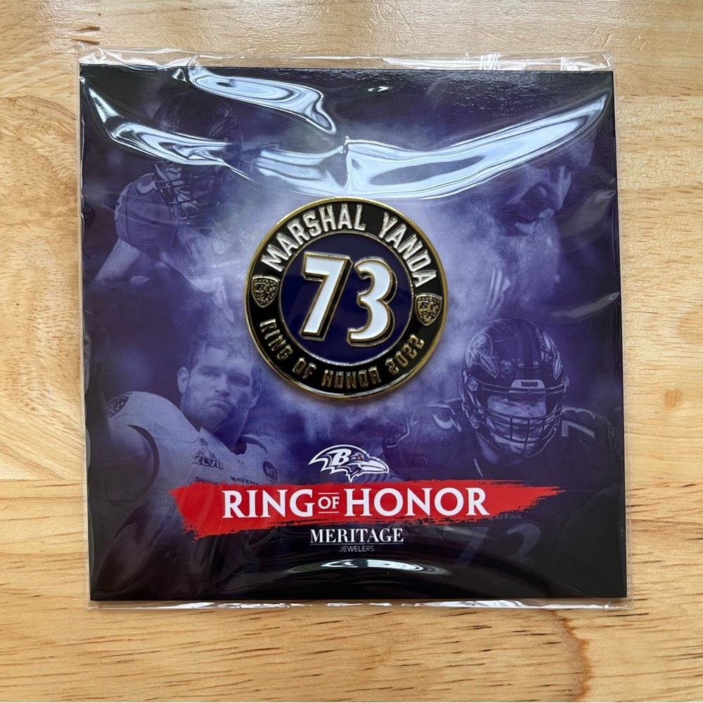 Baltimore RAVENS Marshal Yanda Ring of Honor Pin